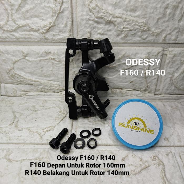Gambar Caliper Disc Brake Mekanik Kaliper Rem Cakram Sepeda Lipat MTB ODESSY - F160 / R140 dari LilsunshineshopBikePart undefined Tokopedia