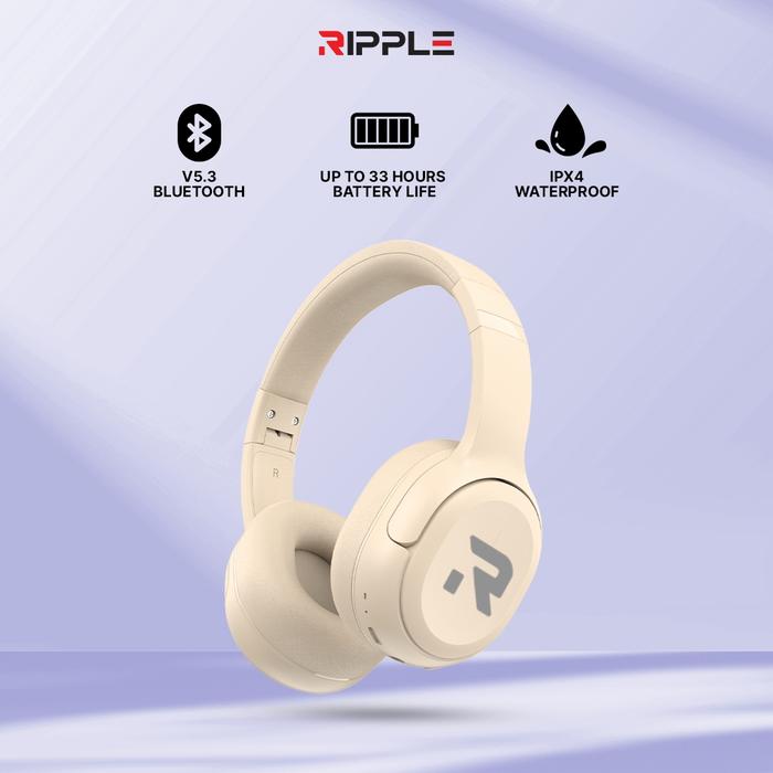 Gambar Ripple Bluetooth Headphones RHB-A005 Wireless Bluetooth Headphone 5.3 - Putih dari Ripple Official Shop undefined Tokopedia