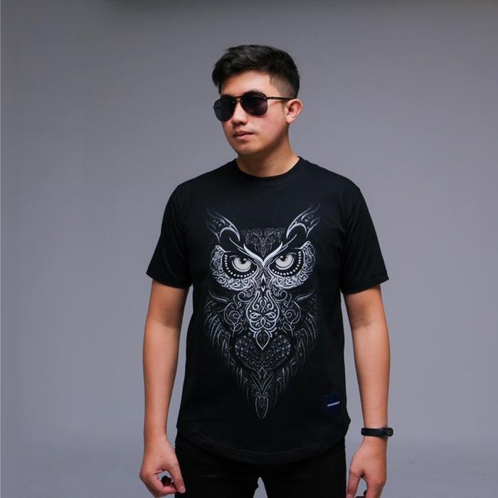 Gambar kaos glowing in the dark | Kaos Burung Hantu | Kaos Owl - Hitam, S dari KAOSBOSID undefined Tokopedia