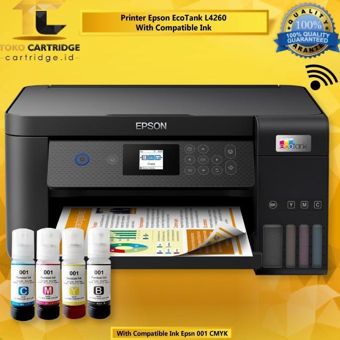 Gambar ORIGINAL Printer Epson EcoTank L4260 L 4260 A4 Wi-Fi Duplex All in One - COMPATIBLE INK dari hanna offcial undefined Tokopedia