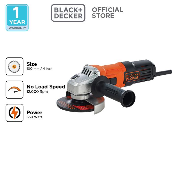 Gambar Black+Decker Mesin Gerinda Tangan 100mm 600W Super Slim SAG (G650-B1) - G650 Only dari Black&Decker ID undefined Tokopedia