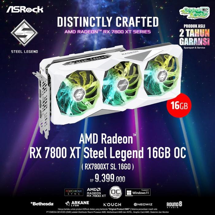 ASRock Radeon RX 7800 XT OC Edition 16GB グラフィックボード