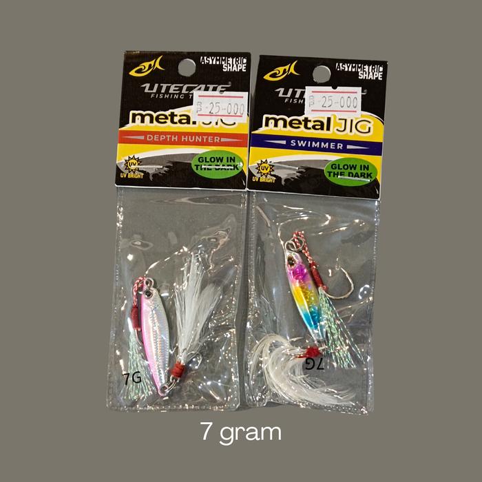 Gambar Lure Metal Jig Fishing Utecate Casting UL mikro Umpan Ikan Assist hook - 7 gram, Swimmer Biru dari Raja Pancing Ampera undefined Tokopedia