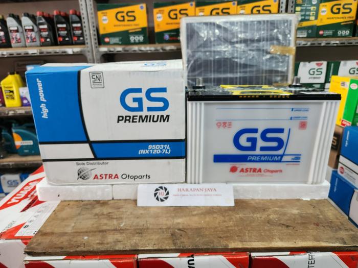 Gambar AKI MOBIL GS ASTRA PREMIUM NX120-7L / 95D31L (80 AH) BASAH dari Toko Aki Harapan Jaya undefined Tokopedia