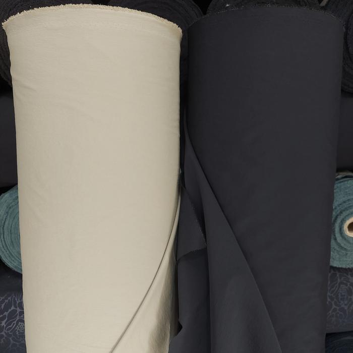 Gambar BAHAN KAIN DESPO STRETCH SERAT CRINGKEL  KOREA WARNA CREAM HITAM PEKAT dari faturoji textile undefined Tokopedia