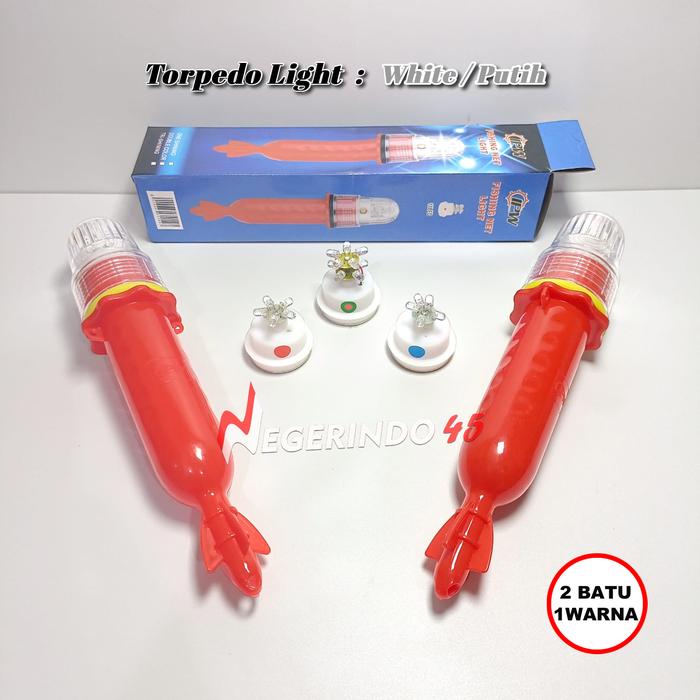 Gambar TORPEDO LIGHT LED / LAMPU TORPEDO / LAMPU KLIP NELAYAN WARNA WARNI - 1WARNA-PUTIH dari Negerindo45 undefined Tokopedia