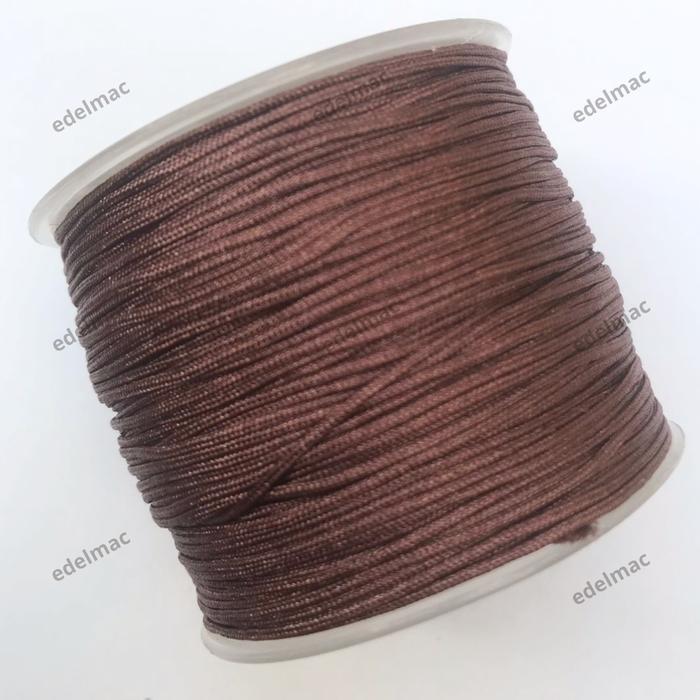 Gambar Tali Benang Giok Cina Jade Thread for Jewelry Kur Shambala Aksesoris_1 - Light Mahogany dari edelmac undefined Tokopedia