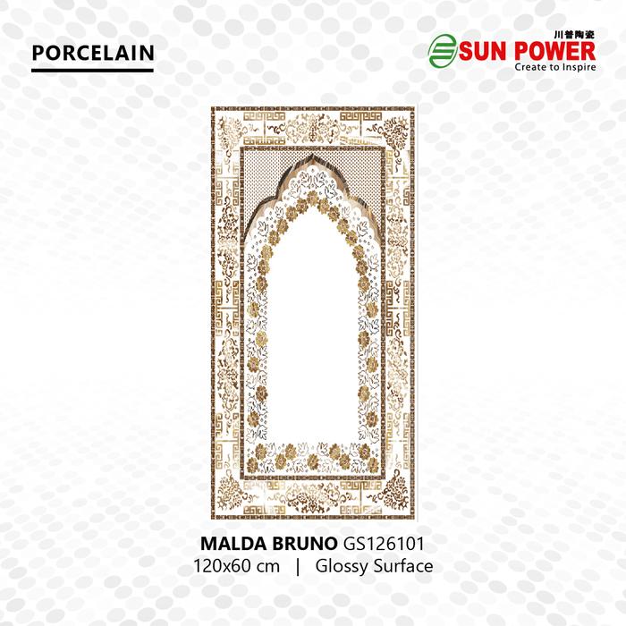 Gambar Granit Motif Sajadah Masjid Glossy Polished - Malda Series | Sun Power - bruno dari Sun Power Ceramics undefined Tokopedia