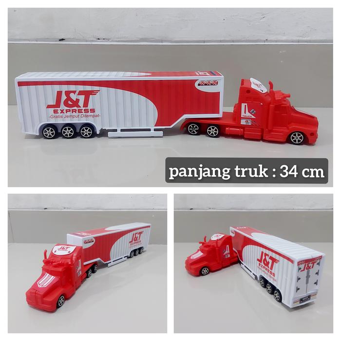 Gambar mainan truk kontainer - mobil trailer anak edukatif container edukasi - J&T dari Warung Angga_NEW undefined Tokopedia