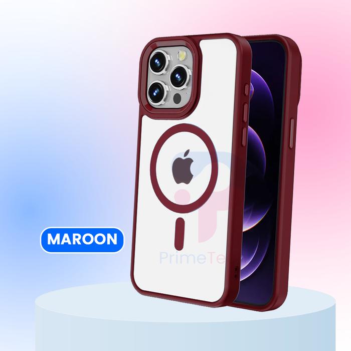 Gambar Hardcase Case Magsafe Colorfull Ultra Plating Case iPhone Magsafe - Maroon, 11 dari Primetech.ID undefined Tokopedia