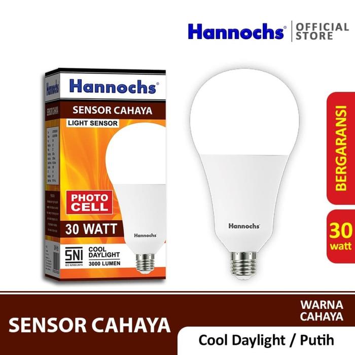 Gambar Hannochs Lampu Bohlam LED Light Sensor/Sensor Cahaya 30W Cahaya Putih dari ZZ_GROSIR undefined Tokopedia