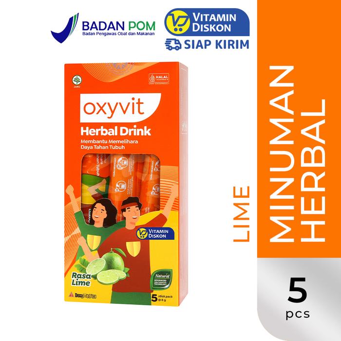 Gambar Oxyvit Herbal Drink isi 5 Stickpack 5GR - Lime dari VitaminDiskon undefined Tokopedia