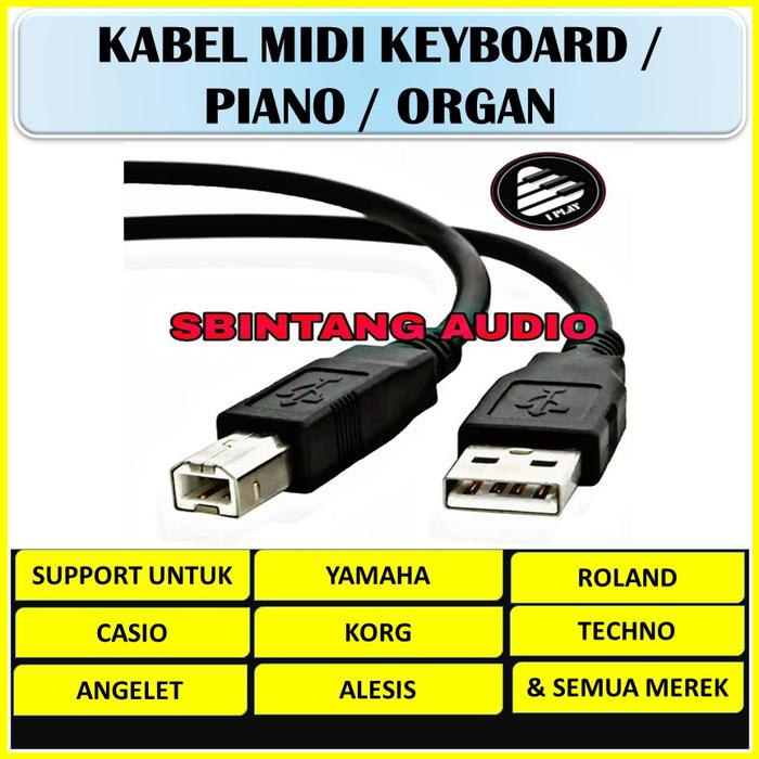 Gambar kabel usb midi keyboard pc - 10 Meter dari sbintang audio undefined Tokopedia