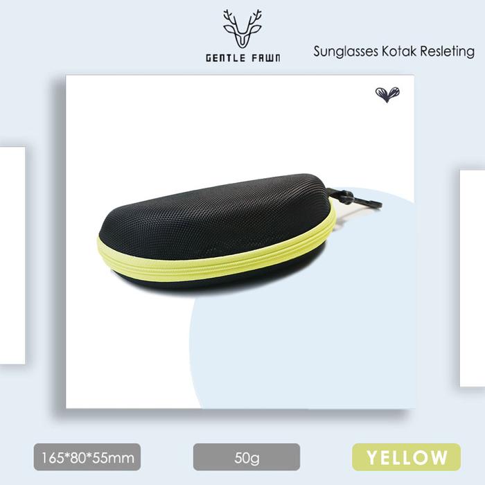 Gambar Gray Pink Box Tempat Kacamata Kotak Resleting Anti Penyok Simple S8 - Yellow, KOMBO 4 dari Gray Pink undefined Tokopedia