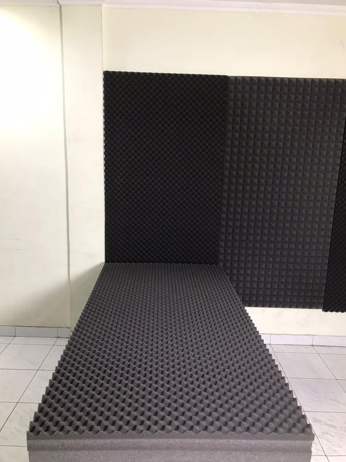 Gambar Busa peredam suara 200x100x4 cm / Busa telur acoustic  Black  Accessories  Headset  Speaker Earphone Jam - Busa Telur, 200x100x3 dari Rast Foam undefined Tokopedia