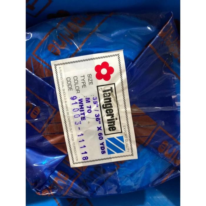 Gambar Kain Lem Pengeras Tangerine M10 dan M70 Staplek / Staplex / Staflek - M70, 1Meter/100CM dari Rose Collection Medan undefined Tokopedia