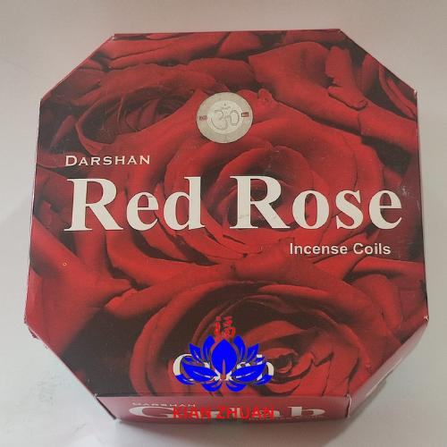 Gambar Darshan Incense Coils / Darshan Lingkar - Red Rose dari Kianzhuan Mekarwangi undefined Tokopedia