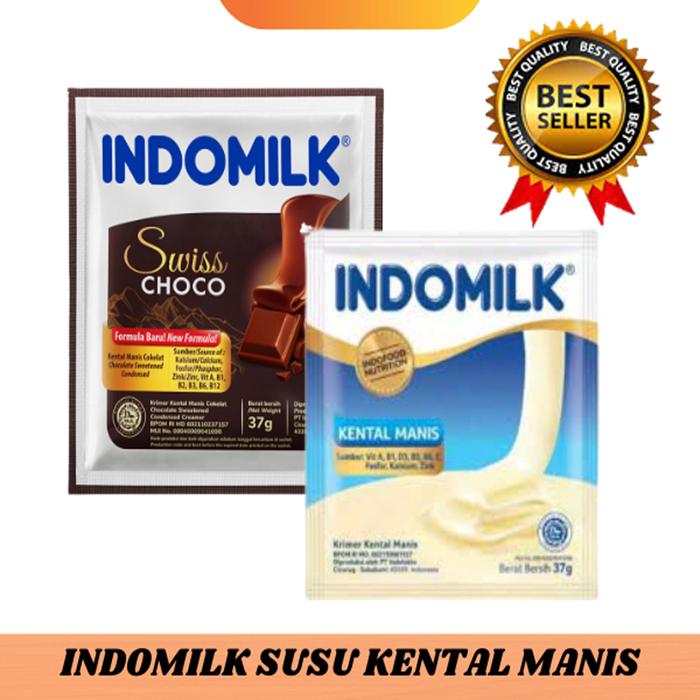 Gambar SUSU kental manis INDOMILK 37 Gram 1 renceng 6 sachet - COKLAT, 6 pcs dari NILA.COM_NEW undefined Tokopedia