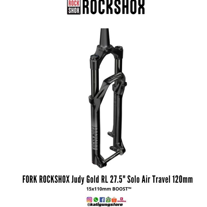 Solo Air Rockshox Judy 140mm RockShox Judy Gold RL Remote Solo Air