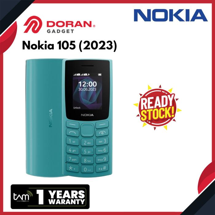 Gambar Handphone Jadul | HP Nokia 105 2023 Dual SIM - Garansi TAM 1th - Cyan dari Doran Gadget Official Store undefined Tokopedia