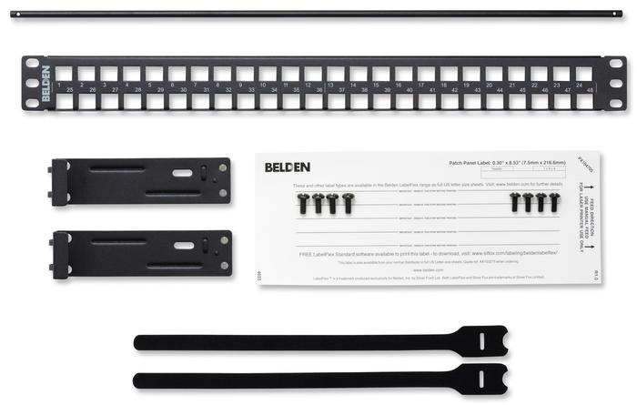 Jual 1 SET BELDEN AX103121 KEYCONNECT PATCH PANEL 48-PORT DAN MODULAR ...
