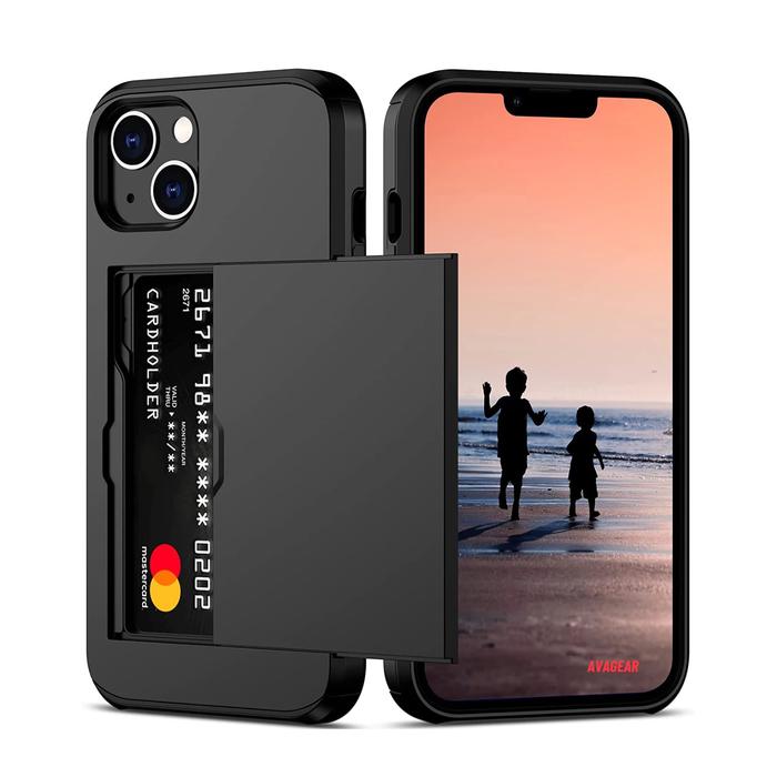 Gambar Heavy Duty Protective Case iPhone Hidden Wallet Card Slot 11 12 13 14 - Black, 11 Pro dari AvaGear Surabaya undefined Tokopedia