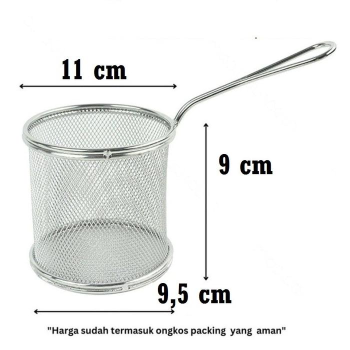 Gambar Deep Fryer Keranjang Karage Gagang 9 cm Home Line - 11 cm dari Homeline Shop_NEW undefined Tokopedia