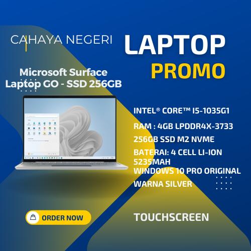Gambar PROMO LAPTOP Microsoft Surface GO (1943) CORE i5 Win10 TOUCHSCREEN+TAS dari Cahaya Negeri Official undefined Tokopedia