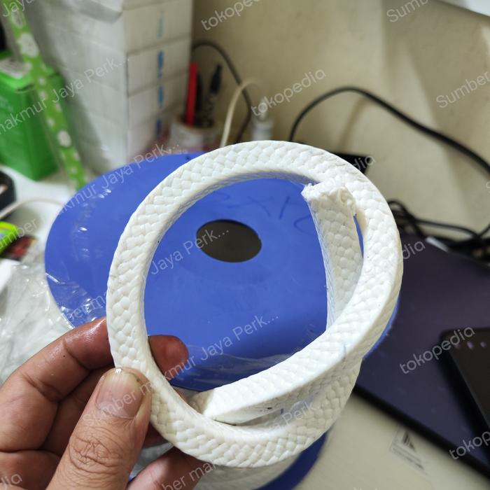 Jual Gland Packing Pure PTFE 12mm x 12mm ( Gland Packing Teflon ...