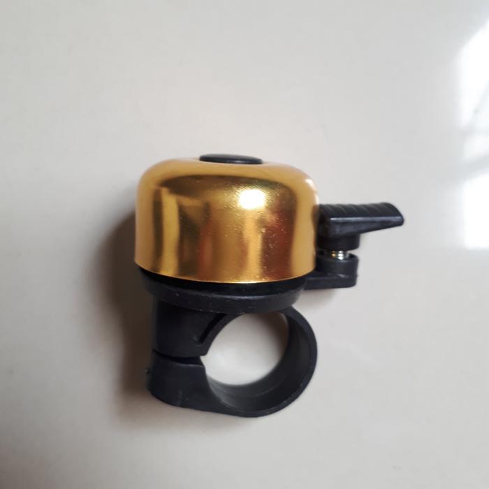 Gambar BEL SEPEDA TING TING UNITED GLOSSY COLOUR - BK Gold dari VSJ TTK STORE undefined Tokopedia