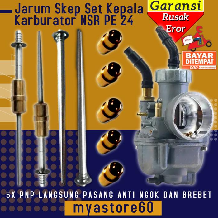 Gambar Jarum Skep Set Kepala Karbu NSR PE 24 26 28 30 ORIGINAL KEIHIN - PE 24 dari Myastore60 undefined Tokopedia