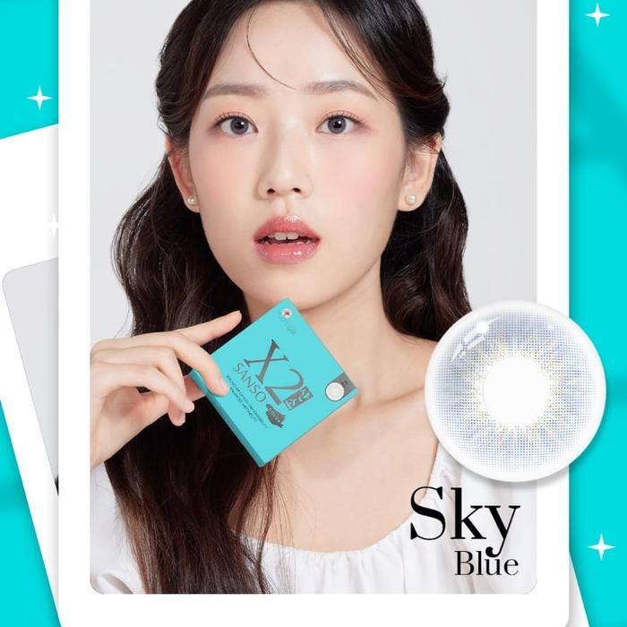Gambar Softlens X2 New Sanso 14.5mm by X2 - Sky, 6.50 - 10.00 dari Madeleine Fashion undefined Tokopedia