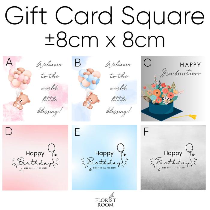 Gambar Gift Card Square -kartu ucapan - hadiah -ulang tahun - A. Wellcome TTD dari Florist Room undefined Tokopedia