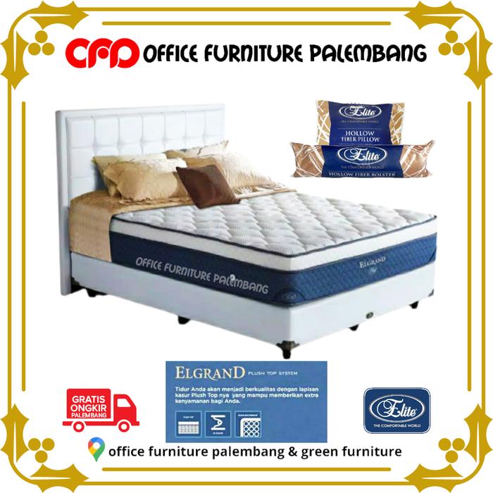 Gambar springbed elite elgrand matras kasur tempat tidur spring bed full set - 100x200cm dari office furniture palembang undefined Tokopedia
