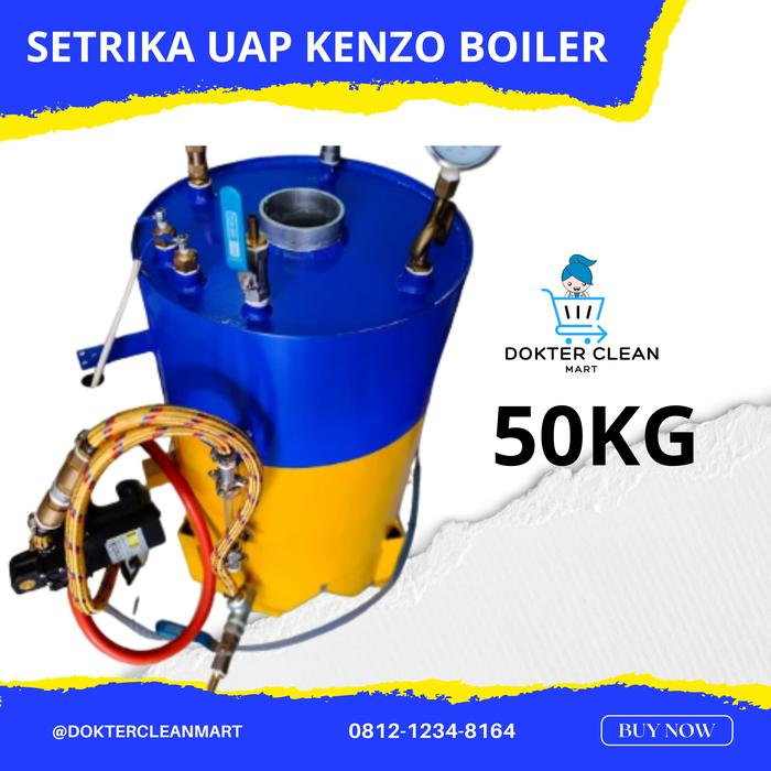 Gambar SETRIKA UAP LAUNDRY / KENZO BOILER - KAPASITAS 50 KG dari Dokter Clean Mart undefined Tokopedia