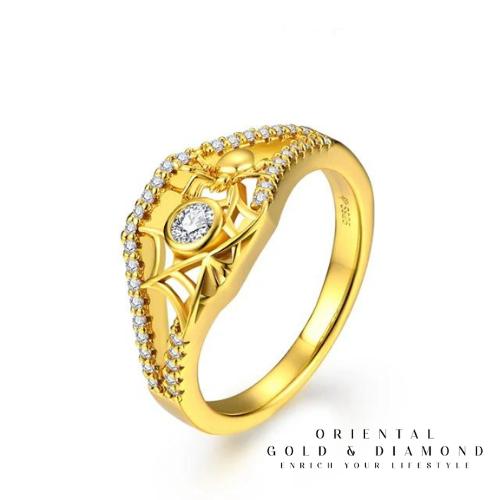 Jual Moissanite New Round Cut Ring Women Man Spider Web