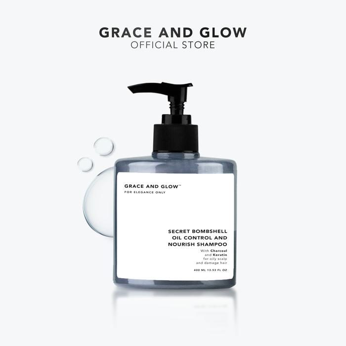 Gambar Grace and Glow Secret Bombshell Oil Control and Nourish Shampoo 400 ml dari Grace and Glow Indonesia_NEW undefined Tokopedia