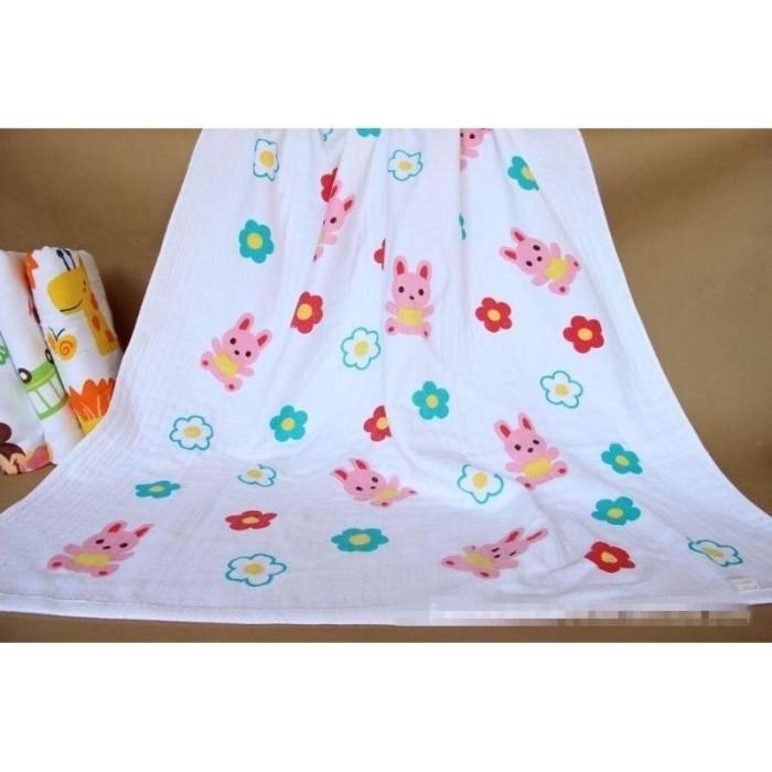Gambar Handuk Jepang Kualitas Bagus - Model Terbaru - Handuk Anak - Rabbit Flower dari Aurel Babyshop undefined Tokopedia