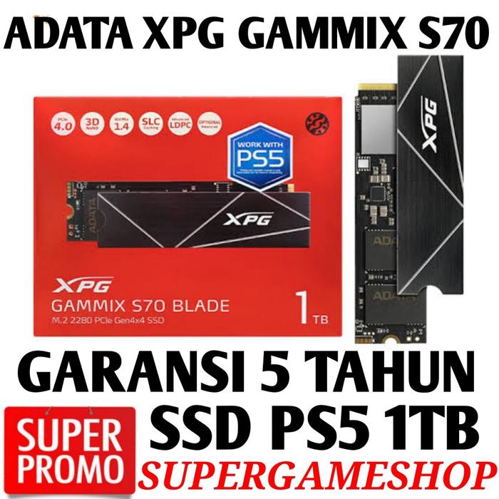 Gambar XPG GAMMIX S70 BLADE PCIe Gen4x4 M.2 2280 - SSD 1TB PS5 SSD - 1TB dari Super-Gameshop.id undefined Tokopedia