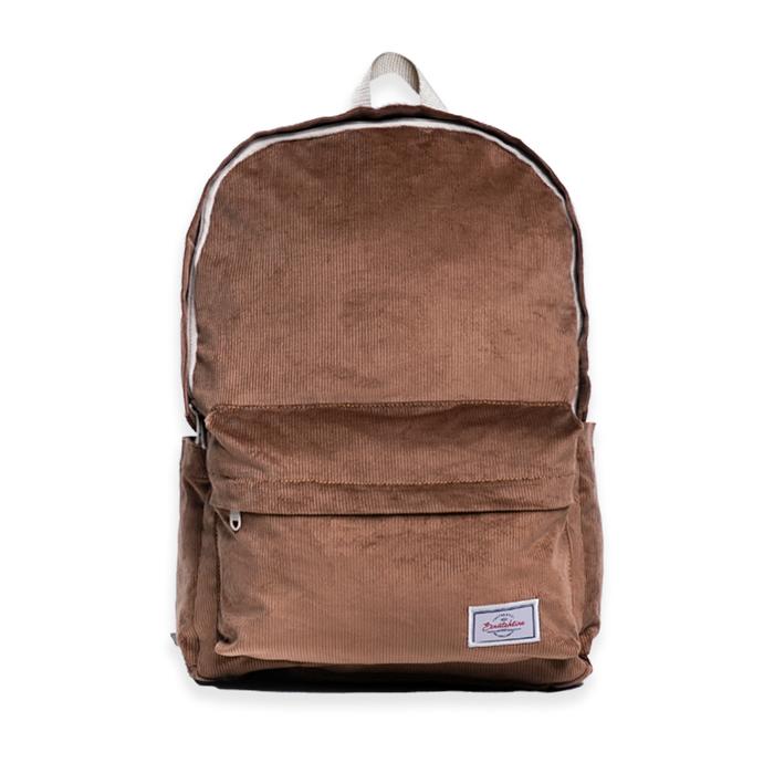 Gambar Scratchline Rib Corduroy Backpack Tas Ransel Bahan Corduroy Unisex - Brown dari Scratchline undefined Tokopedia