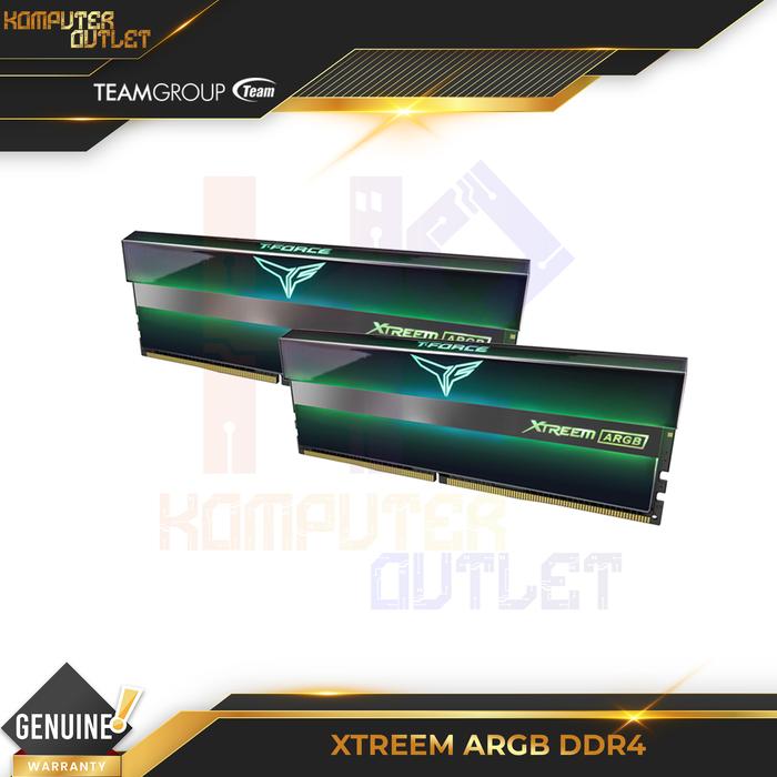Gambar TEAM EXTREME ARGB DDR4 16GB KIT (8GB X 2) 4000MHZ 3600MHZ 3200MHZ - BLACK 3200MHZ dari Komputeroutlet undefined Tokopedia