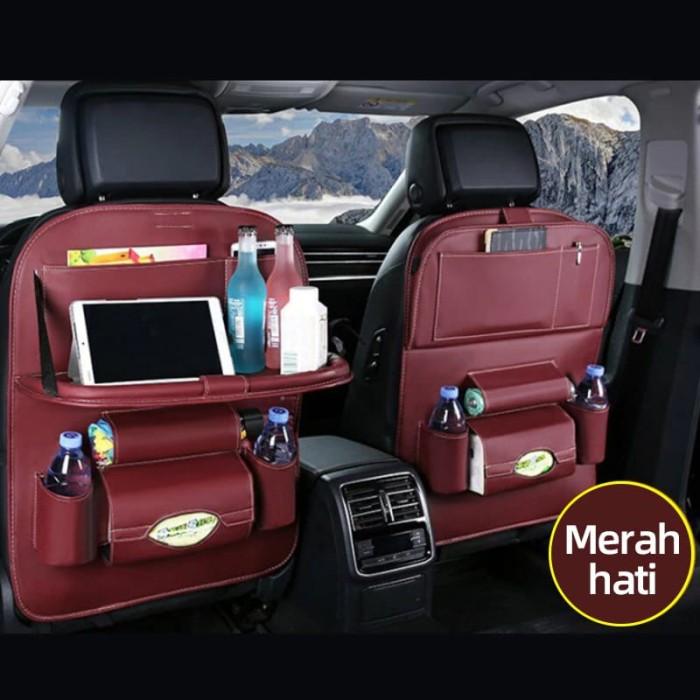 Gambar TOYOTA HARRIER PRADO Premium Leather Car Seat Storage Organizer - Merah Hati, 2 Biji dari Ramos99 undefined Tokopedia