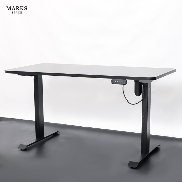 Gambar Marks Standing Meja Elektrik Adjustable Height Black(Hitam) +Papanmeja - Hitam, 120 x 70 dari Marks Space undefined Tokopedia