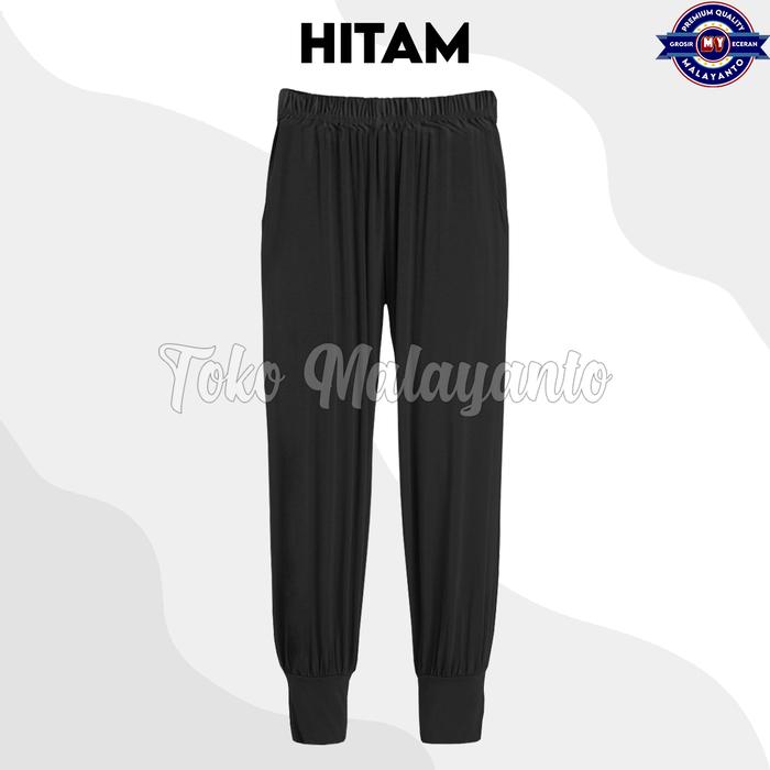 Gambar Celana Aladin atau Celamis jasmin celana dalaman gamis Celana Aladin 2 - Hitam, STANDART dari Toko malayanto undefined Tokopedia