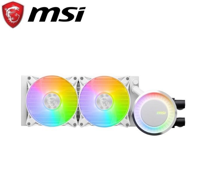 MSI MAG CORELIQUID E240 ホワイト PC用ファン・クーラー MAG