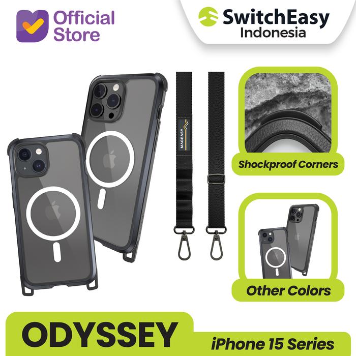 Gambar Case iPhone 15 Pro Max Plus SwitchEasy Odyssey Magsafe + Strap Casing - Magsafe Metal, 15 Pro Max dari SwitchEasy Official undefined Tokopedia