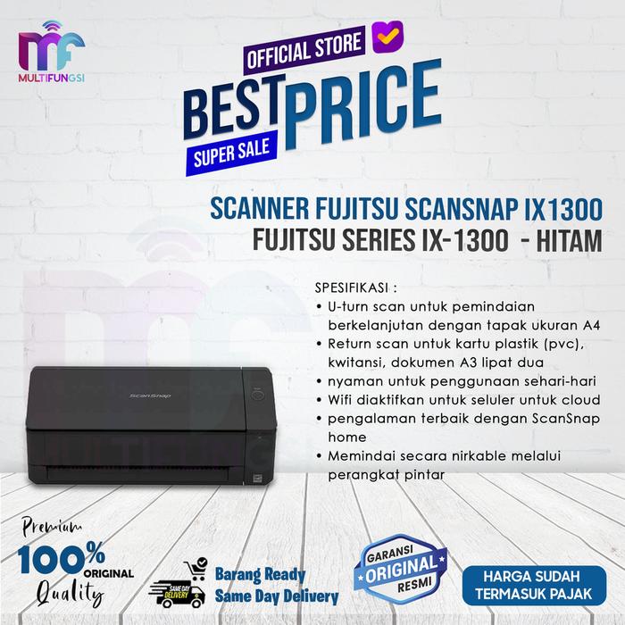 Gambar Scanner Fujitsu/Ricoh ScanSnap IX1300 (Pengganti S1300i)Garansi Resmi - Hitam dari Multifungsi Online undefined Tokopedia