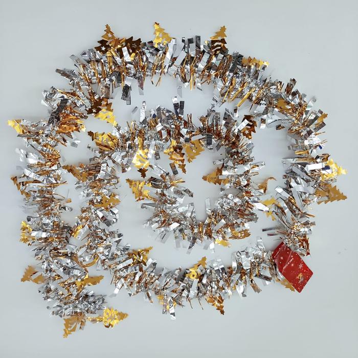 Gambar Slinger Natal Merah Hijau Silver Biru Dekorasi Christmas Tinsel Parcel - SS830 SILVER dari MadisonShop undefined Tokopedia