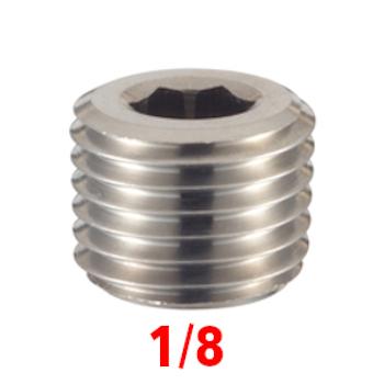 Gambar Plug  Baut L Tanam Ukuran 1/4" 1/8" 3/8" 3/4" 1/2" 1" Penutup Drat - 1/8" dari GAYO AID undefined Tokopedia