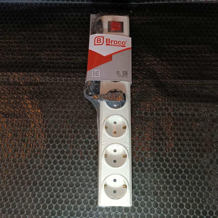 Gambar Stop kontak BROCO 3 4 5 6 Lubang dengan kabel 1.5m child protection - 3L Saklar 1.5m dari Sailendra Electric undefined 5 Tokopedia